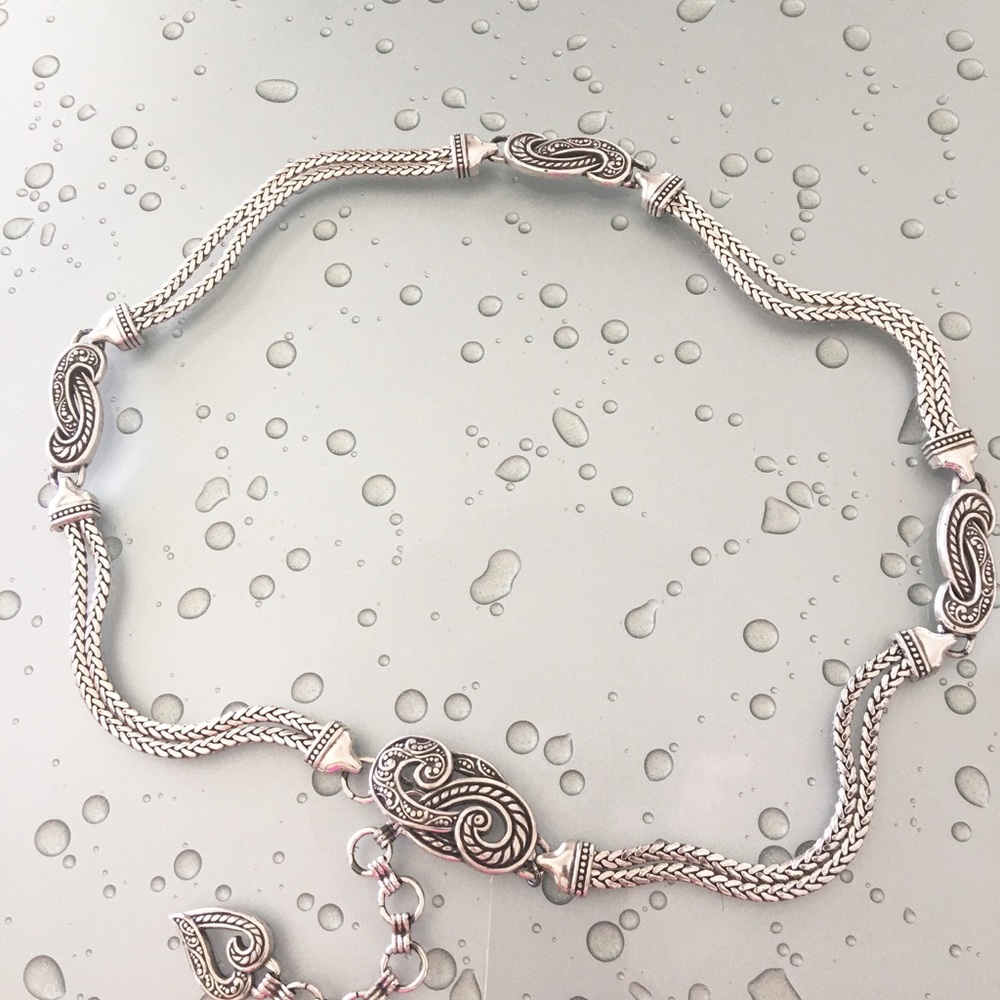 Brighton Inspired Silver Chain Belt